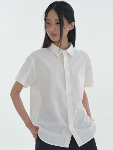 Seersucker Turn-up Shirt_White