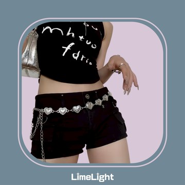 ☆LimeLight☆ 愛心 星星 波西米亞 復古 INS Y2K 民族風 日韓風 金屬 飾品 配飾 腰帶 腰鍊 腰鏈