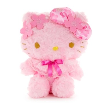 小禮堂 Sanrio 三麗鷗 Hello Kitty 絨毛玩偶娃娃 12吋 (粉櫻花款)