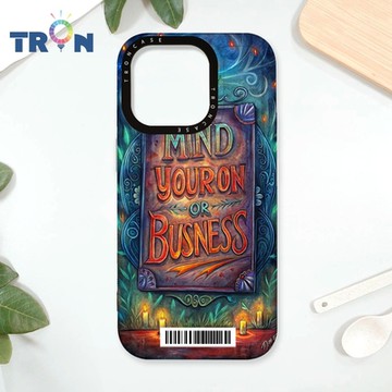 TRON iPhone 16 Pro 少管閒事 防摔太空載具殼 透白 軟硬 手機殼