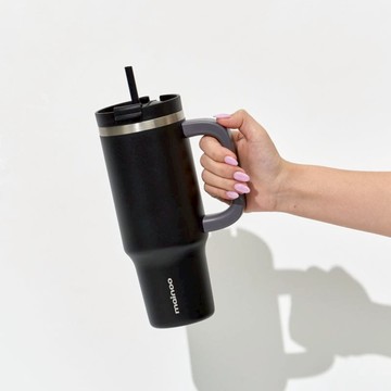 韓國極限耐冷防漏杯 岩石黑