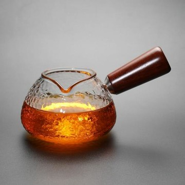 高硼硅木把玻璃煮茶器公道杯燒水壺可加熱功夫日式茶具多款可選