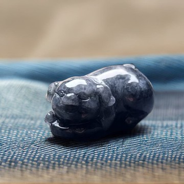 烏雞翡翠豬 | 天然緬甸A貨翡翠 | 送禮