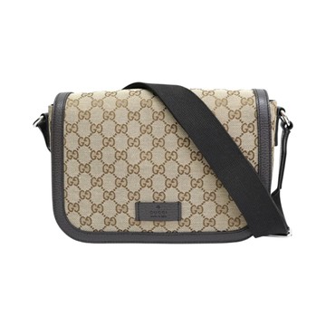 GUCCI 古馳 棕色 GG帆布 肩背包 449172 【二手名牌BRAND OFF】