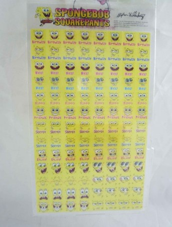 【震撼精品百貨】SpongeBob SquarePant海棉寶寶~貼紙『笑』