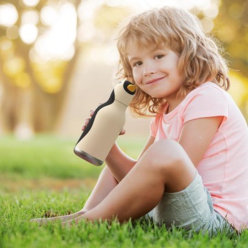 加拿大Asobu 460ML BEASTIE 系列保温水壺隨身水瓶-企鵝