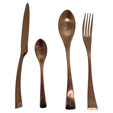 RADIANT STAR 璀璨之星 美食響宴餐具4件組  CK016 玫瑰金  1組  叉子  湯匙  小湯匙  刀子