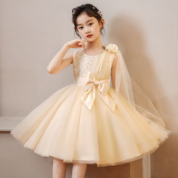 兒童表演蓬蓬裙六一小主持人演出服生日洋派公主裙女童走秀晚禮服