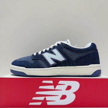 New Balance NB 480 男女款 深藍色 牛仔布 D楦 復古 板鞋 運動 休閒鞋 BB480LDD