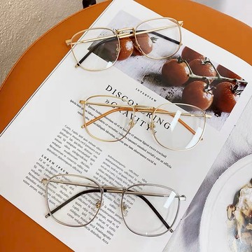 ⒹⓎⓁ┊ 2ᴄᴏʟᴏʀ🪴百搭高質感金屬微方框平光鏡 明星同款 細方框 素顏 方框 素顏 超美 網紅 網美