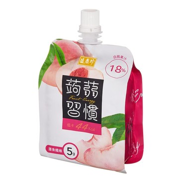 盛香珍蒟蒻習慣白桃180g*6入