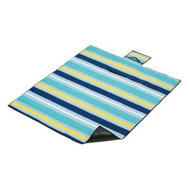 レジャーシート おしゃれ マット 車中泊 アウトドア キャンプ ファインラグマット130 150cm ブルーストライプ M3326 パール金属株式会社 通販 Lineポイント最大0 5 Get Lineショッピング
