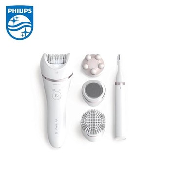【飛利浦 PHILIPS】淨柔絲滑美體刀修容全配組 (BRE740/90)