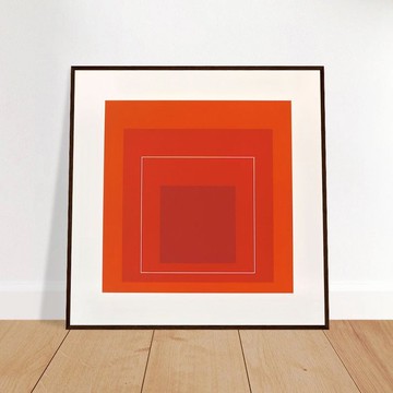 【藝術掛畫】the Square (Amber Vibration | Josef Alber