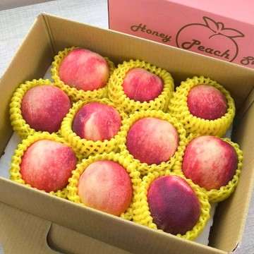 WANG蔬果 美國華盛頓水蜜桃大顆(10入禮盒_250g/顆) 空運直送 三節送禮 水果禮盒