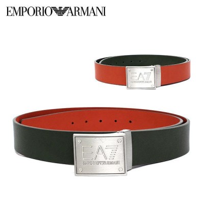 7836 EMPORIO ARMANI バックルベルト EA7 ブラック イエロ