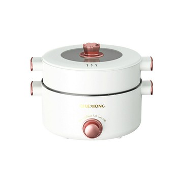 多功能電煮鍋煎炸蒸煮一體鍋家用炒菜電飯鍋小電鍋宿舍雙耳不粘鍋【宜家良品百貨】