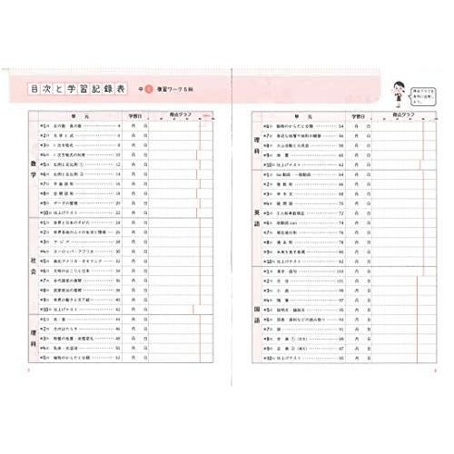 中1 5科復習ワーク英数国理社