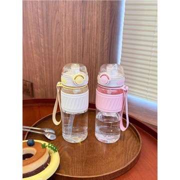 水杯女生新款2025高顏值夏天大容量吸管杯學生上學專用防摔杯子