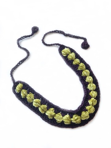 鈎織立體絲絨髮帶