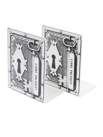 Fornasetti - Libri Proibiti bookends - unisex - Metal (Other) - One Size - Black