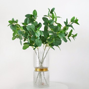 仿真花薄荷葉 高仿真葉子 仿真植物 綠植 花瓶插花配葉植物墻裝飾