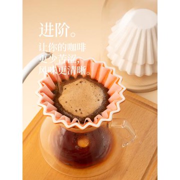 155折紙濾杯咖啡濾紙蛋糕型手沖磨粉萃取平底過濾器具防塵收納盒