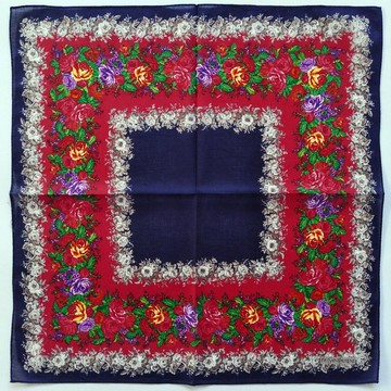 YvesSaintLaurent 復古花卉手帕 19 x 18 英寸