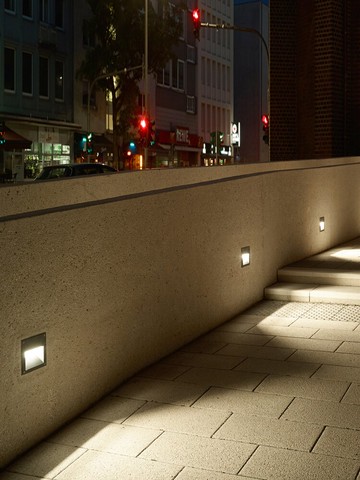 地腳燈LED嵌入式壁燈別墅戶外防水景觀庭院燈墻角燈樓梯臺階燈