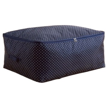 棉被收納袋 46L  白點 深藍色  1個