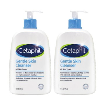 Cetaphil 溫和潔膚乳 473ml/瓶 (2瓶) 洗面乳,卸淡妝