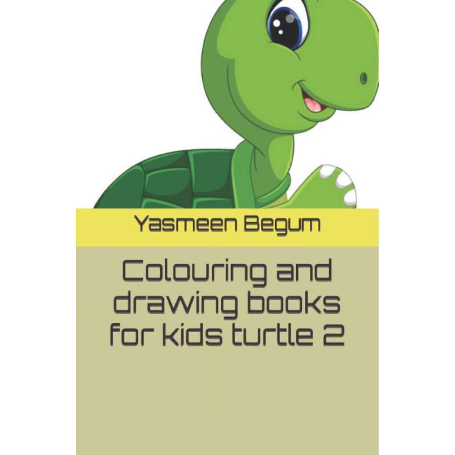 Colouring and drawing books for kids turtle