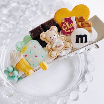 髮夾, 髮飾, 仿真甜點, 巧克力, 仿真食物, 食物模型, 禮物, 糖果