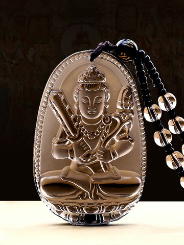 黑曜石本命佛吊墜十二生肖屬相佛大日如來阿彌陀佛男女款冰種