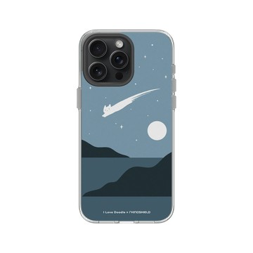 iPhone 15 Pro Max Clear 透明 - ilovedoodle (Lim Heng Swee) - Cat Landscape - Meteor 貓咪流星