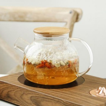 P66D加厚玻璃耐高溫茶具水果泡花草果茶壺花茶杯套裝家用耐熱可明