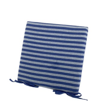 無印風天竺棉舒壓坐墊-藍色