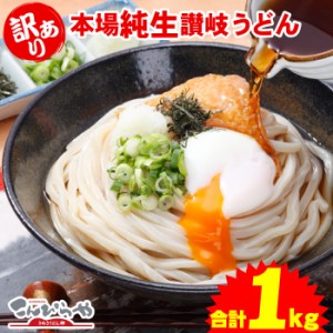 (訳あり)うちたて 純生さぬきうどん1kg 規格外ですが味は 本場讃岐うどん！ ★ポスト投函便で配送★商品到着後