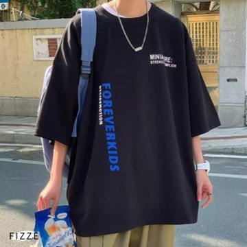 男生T恤 韓版夏季 新款 日系 復古 冰絲涼爽 潮牌 短袖  潮流 ins 短袖上衣 短T ATCD205【FIZZE】