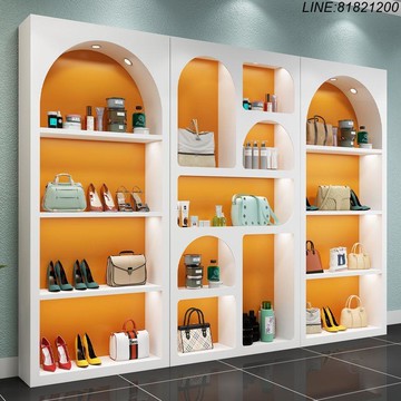 珠寶櫃 展示櫃 展示架 陳列櫃 免運 速發 開立發票 美容院產品櫃化妝品展示櫃烤漆直播間櫃鞋子包包展櫃理發店展示櫃