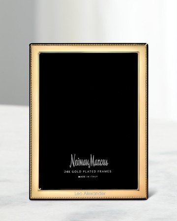 Bead 24K Gold-Plated Personalized Picture Frame, 5x7