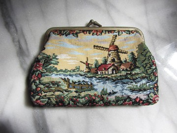 輝煌年代 OLD ERA _早期二手歐洲緹花布手拿包