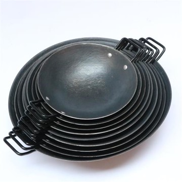 老式原生態加厚生鐵鑄鐵鍋仔傳統干鍋不粘小火鍋酒店商用地攤火鍋