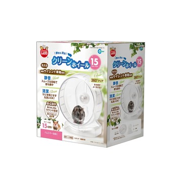 MARUKAN MK透明系靜音滾輪 滾輪直徑15cm 可清洗  透明色  1入