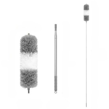 98生活小舖 【高處除塵】超長伸縮除塵撢280cm 2入組(靜電撢 除塵 雞毛撢 縫隙清潔)