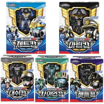 可超取🇰🇷韓國境內版 最強警察 迷你特工隊 警察 徽章 大頭 變形 機器人 迷你特攻隊