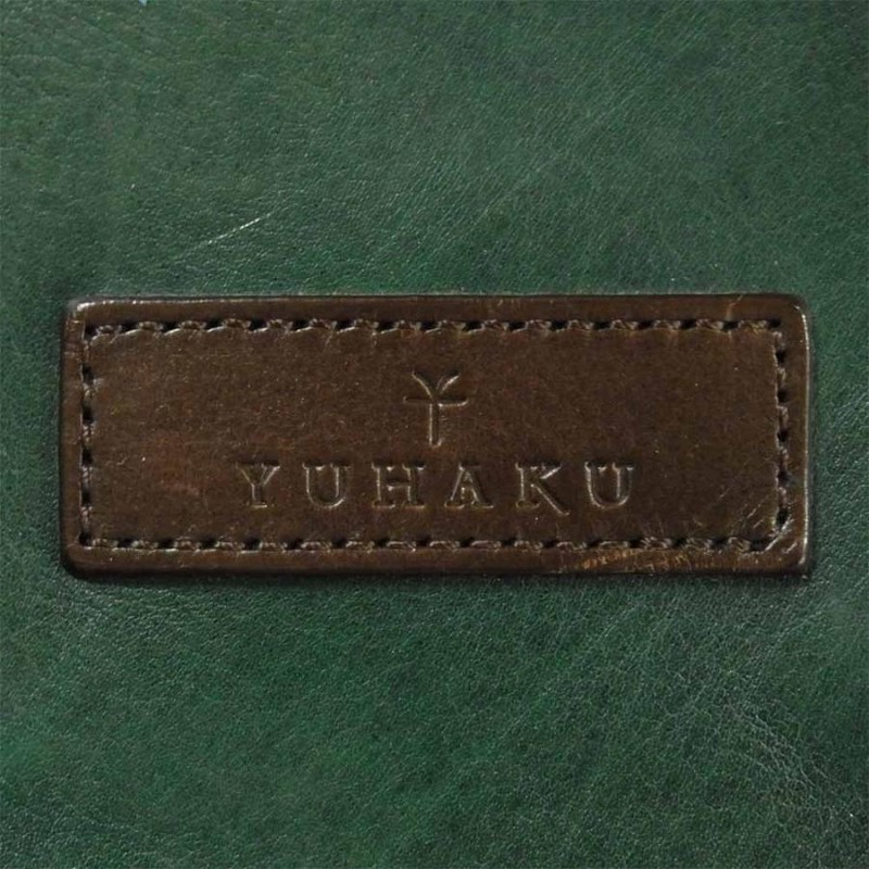 ユハクYUHAKU トートバッグ グリーンブラウン