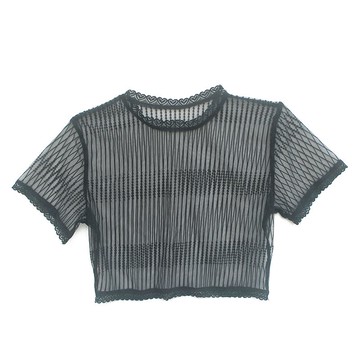 春夏季新款韓版網紗圓領假領女無袖短袖中袖長袖套頭假衣領