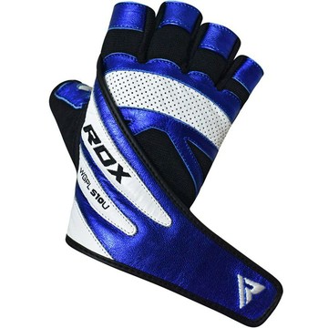 【線上體育】RDX 舉重手套 PAPER LEATHER S10 藍 -RDXWGPL-S10U