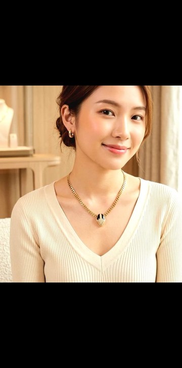 菱形黑瑪瑙 鑲鑽鎖骨鍊 法國Christian Dior 迪奧CD古董項鍊